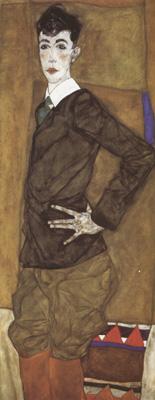 Egon Schiele Portrait of Erich Lederer (mk12) oil painting image